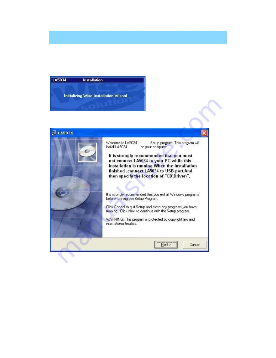 Hantek LA5034 User Manual Download Page 10