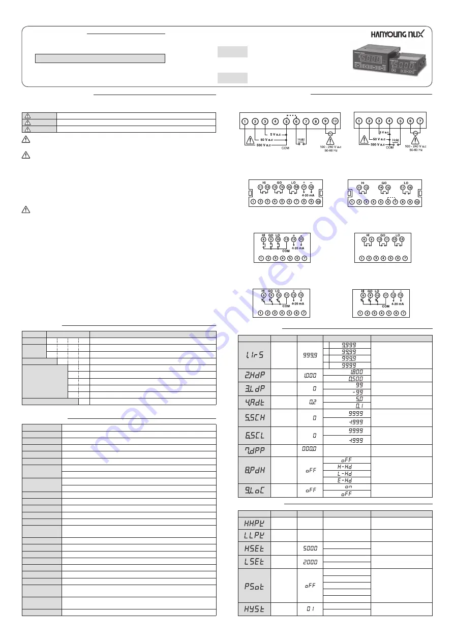 HANYOUNG NUX MP3-4 H Series Instruction Manual Download Page 3