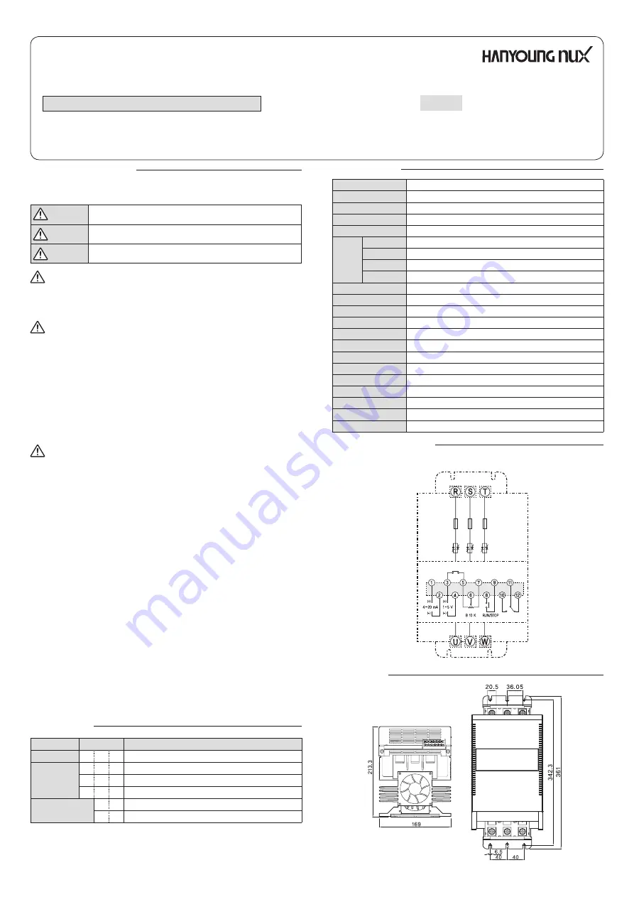 HANYOUNG NUX TPR-3N Instruction Manual Download Page 3