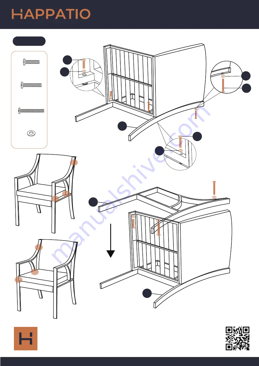 HAPPATIO Patio Dining Sets Owner'S Manual Download Page 5