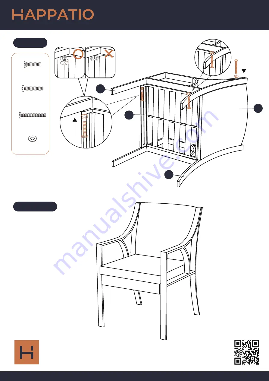 HAPPATIO Patio Dining Sets Owner'S Manual Download Page 6