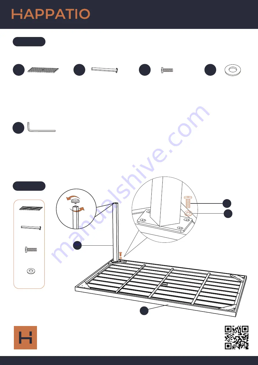 HAPPATIO Patio Dining Sets Owner'S Manual Download Page 7