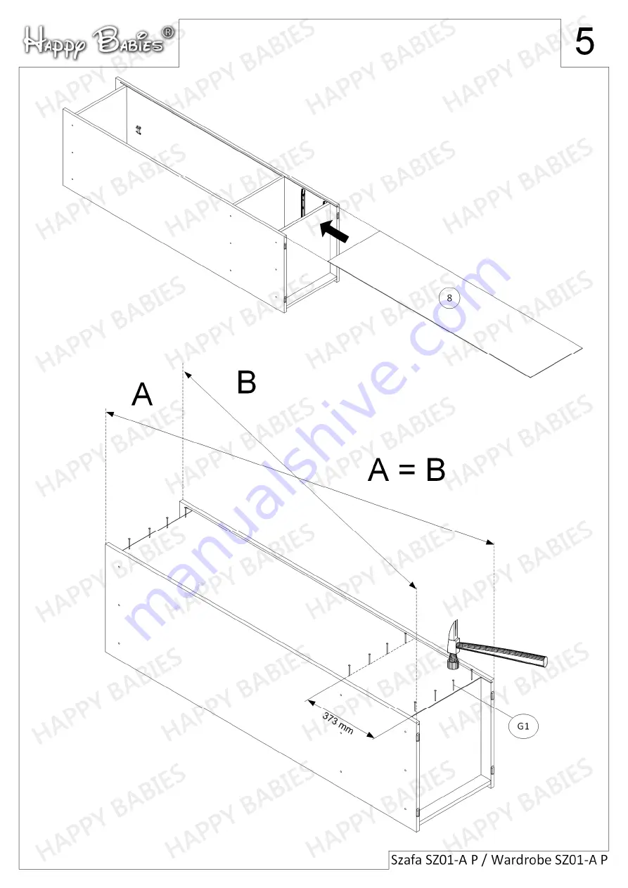 Happy Babies HAPPY SZ01-A P Assembly Instructions Manual Download Page 5