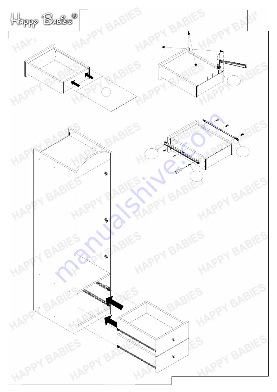 Happy Babies HAPPY SZ01-A P Assembly Instructions Manual Download Page 8