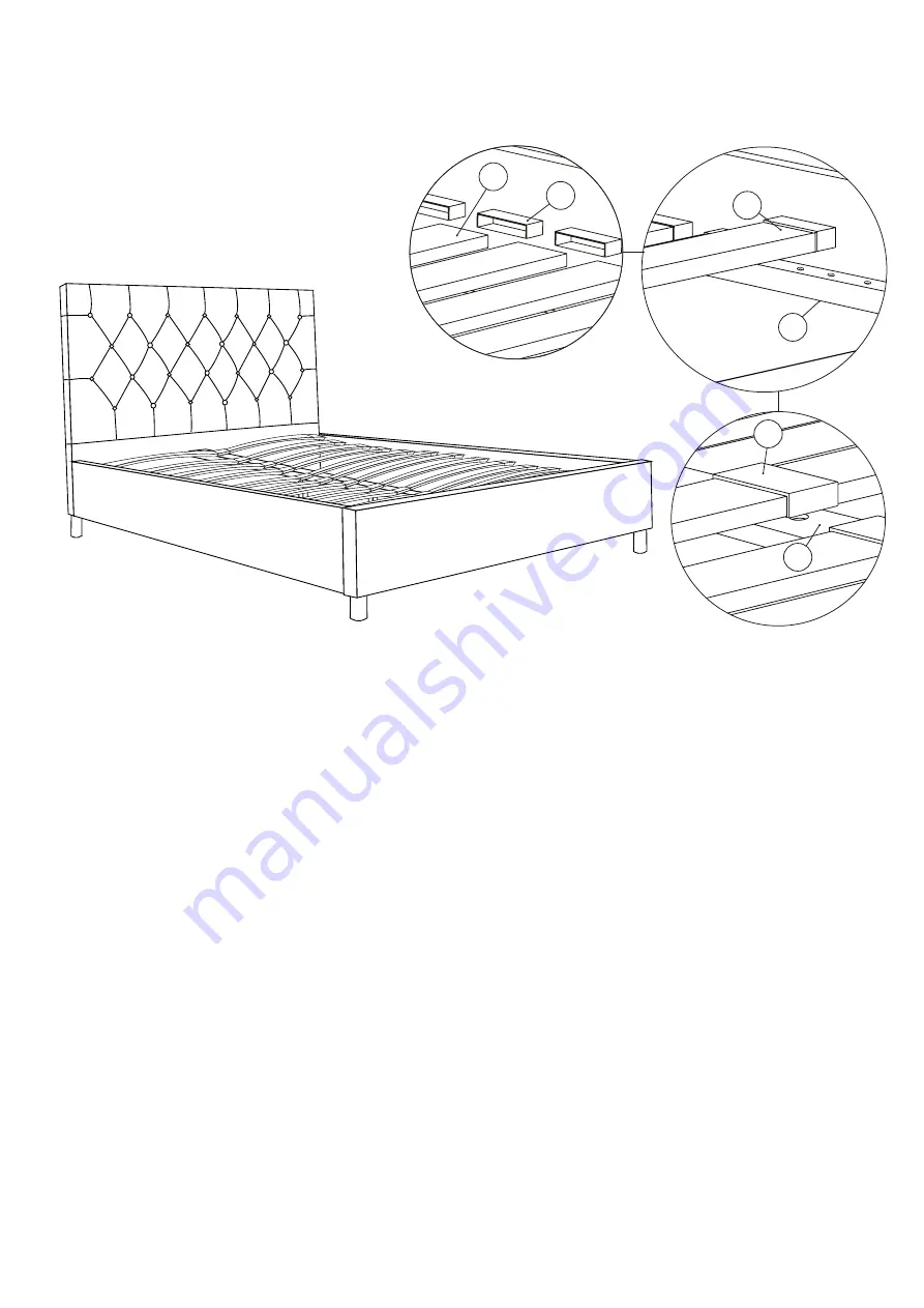 Happy Beds Loxley Bed Double Assembly Instructions Manual Download Page 6