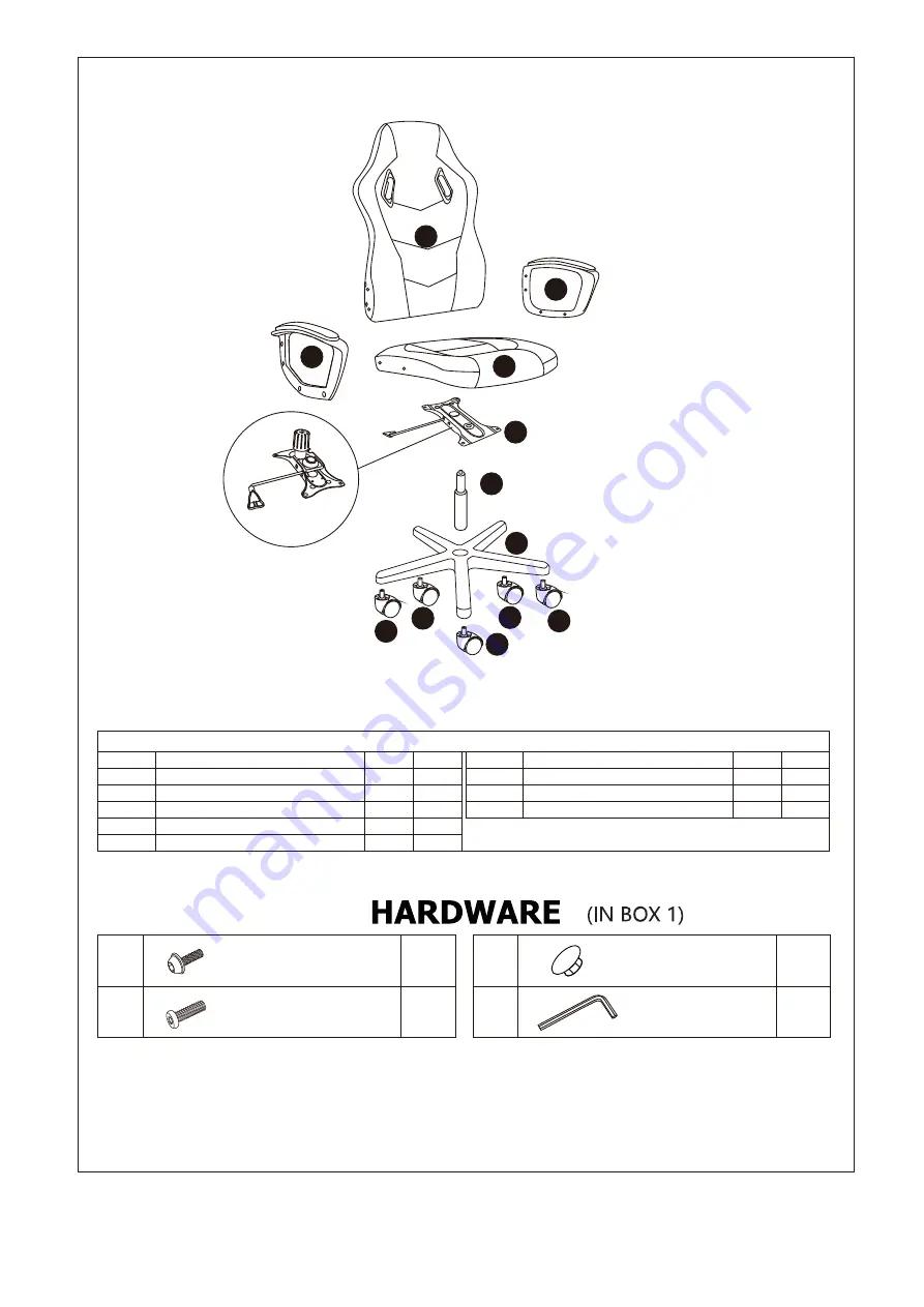 Happy Beds Marvel Computer Gaming Chair Assembly Instructions Manual Download Page 3