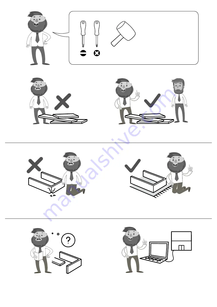 Happy Beds Mission Storage Bed Double Assembly Instructions Manual Download Page 2