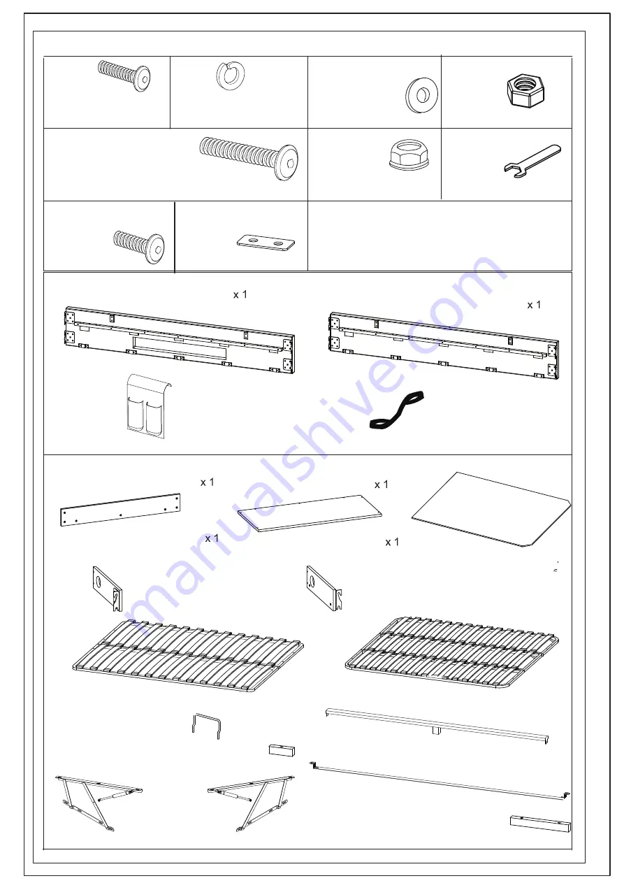 Happybeds ARDWICK Ottoman TV Bed Assembly Instructions Manual Download Page 5