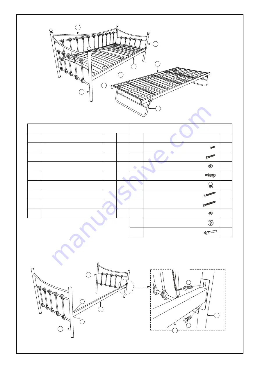 Happybeds Chantelle Daybed with Trundle Скачать руководство пользователя страница 2