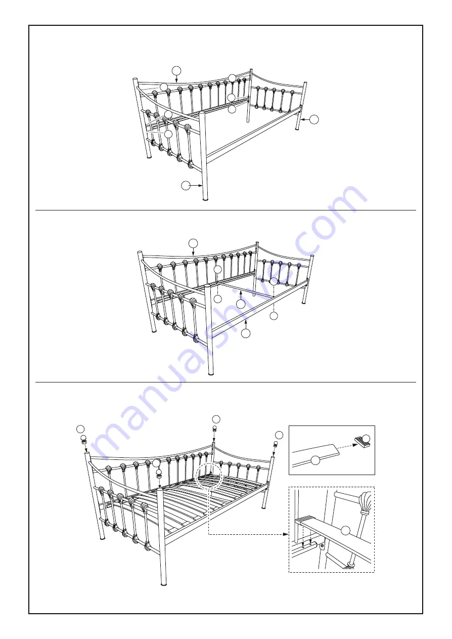 Happybeds Chantelle Daybed with Trundle Скачать руководство пользователя страница 3