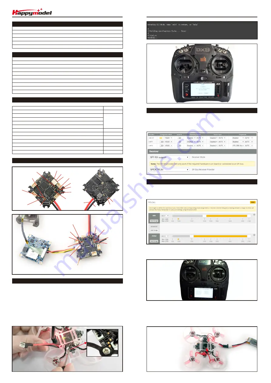 Happymodel Mobula6 Quick Start Manual Download Page 1