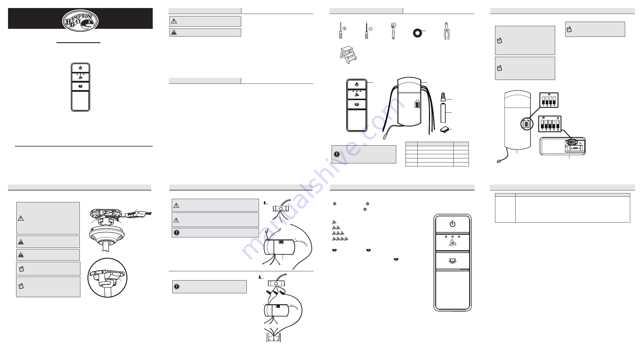 Hapton Bay 52-COPY Use And Care Manual Download Page 1