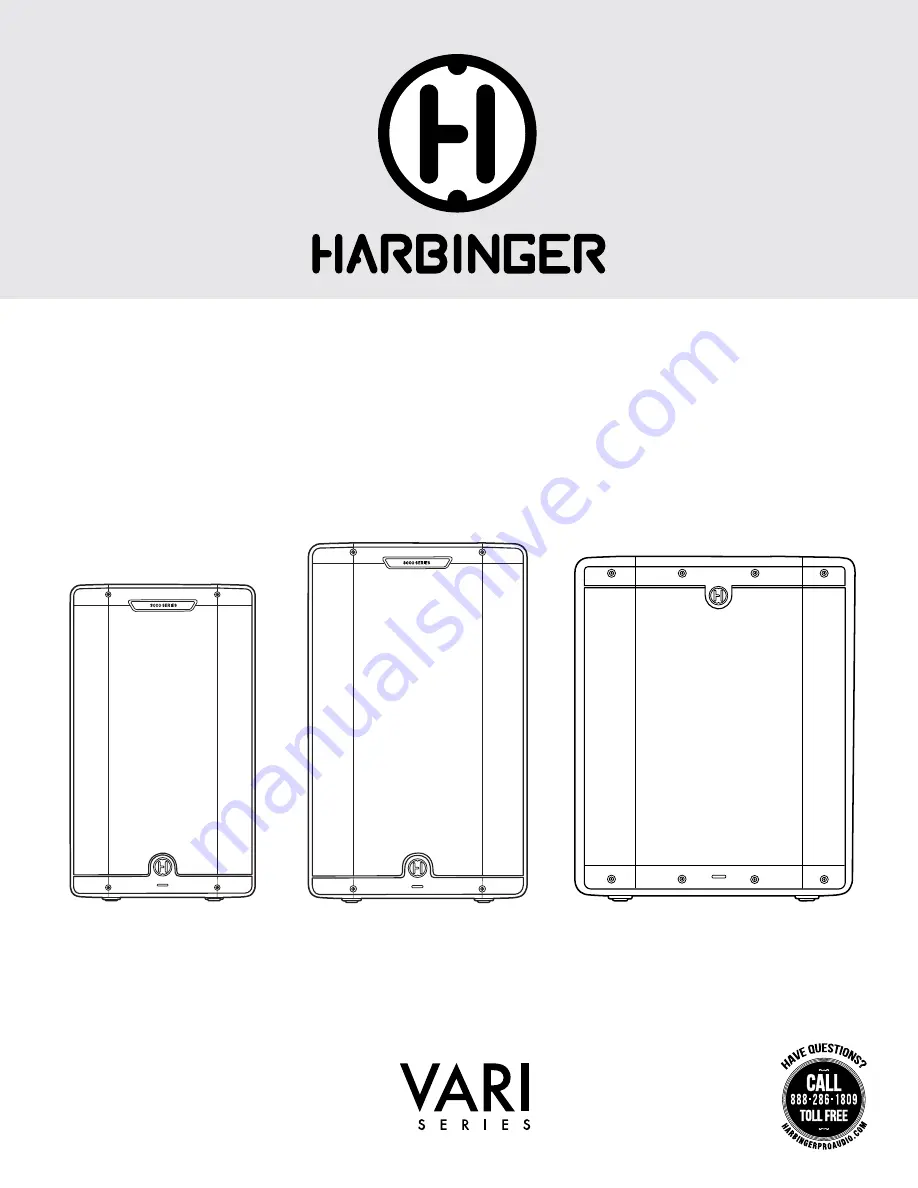 Harbinger VARI LIVE V3412 Owner'S Manual Download Page 1