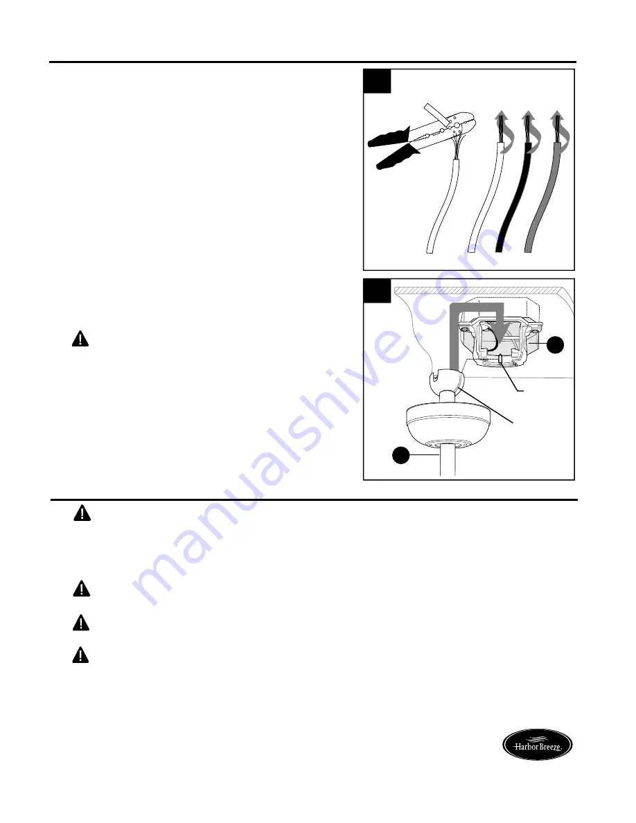 Harbor Breeze BARNSTAPLE BAY E-RLG52NWZ5C Installation Manual Download Page 9