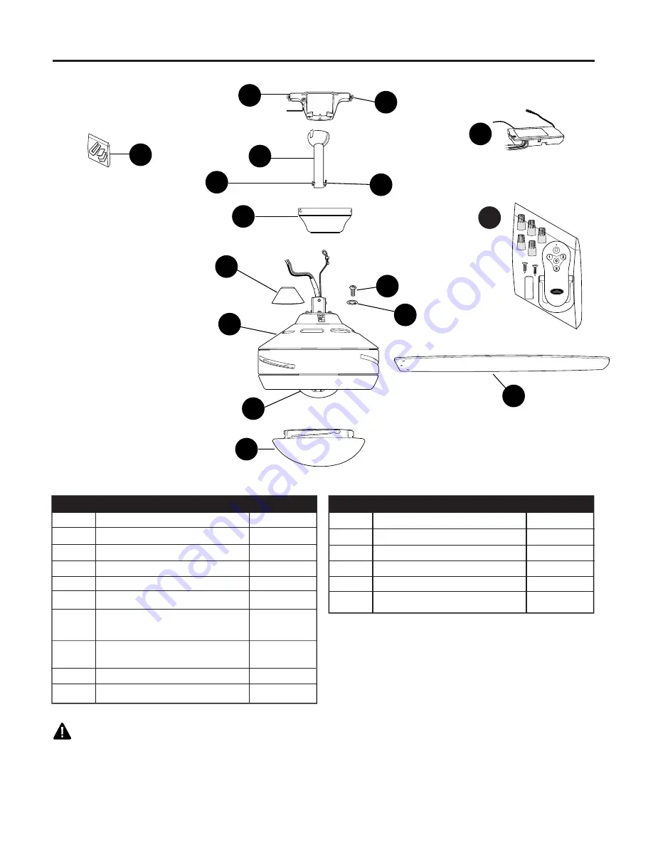 Harbor Breeze TG52BNK3D1RC Manual Download Page 4