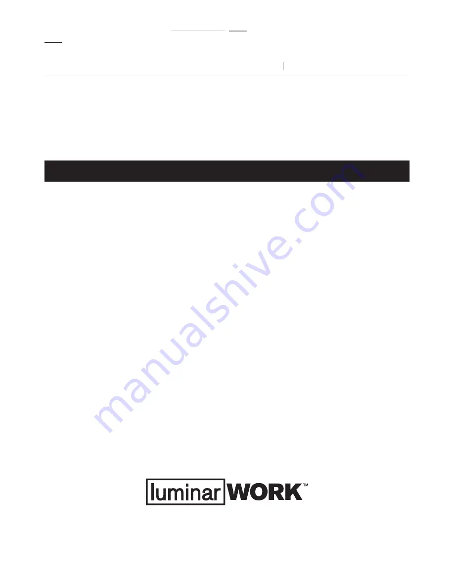 Harbor Freight Tools LuminarWORK 69286 Owner'S Manual & Safety Instructions Download Page 8