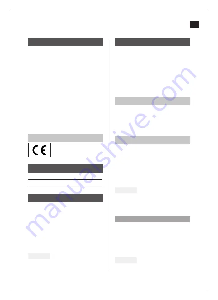 Hard Head 017295 Operating Instructions Manual Download Page 21