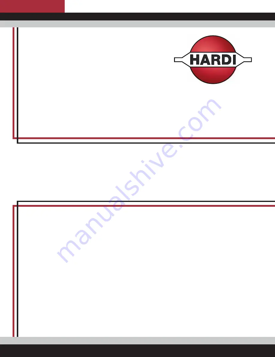 Hardi EAGLE SPB BOOM Operator'S Manual Download Page 1