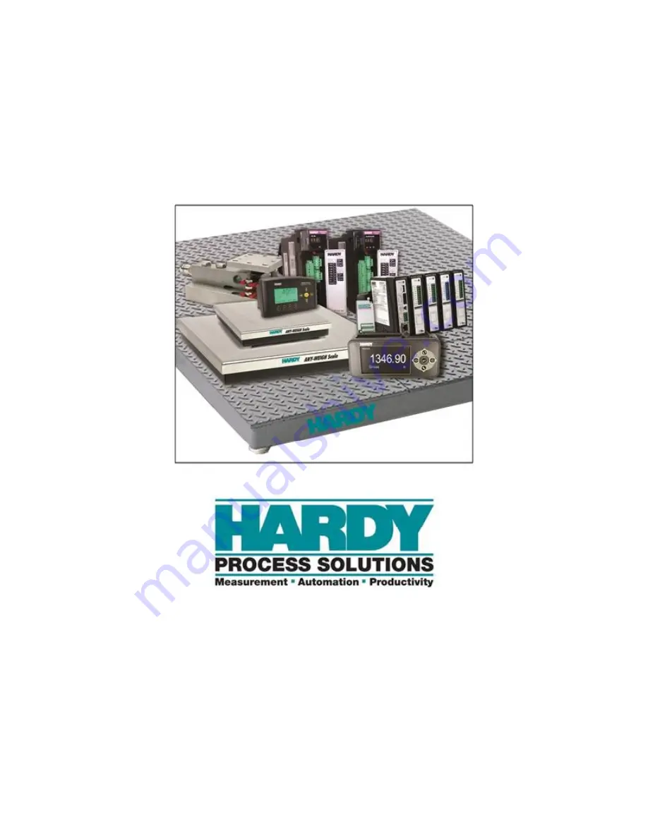 Hardy Process Solutions HI 6020IT Скачать руководство пользователя страница 13