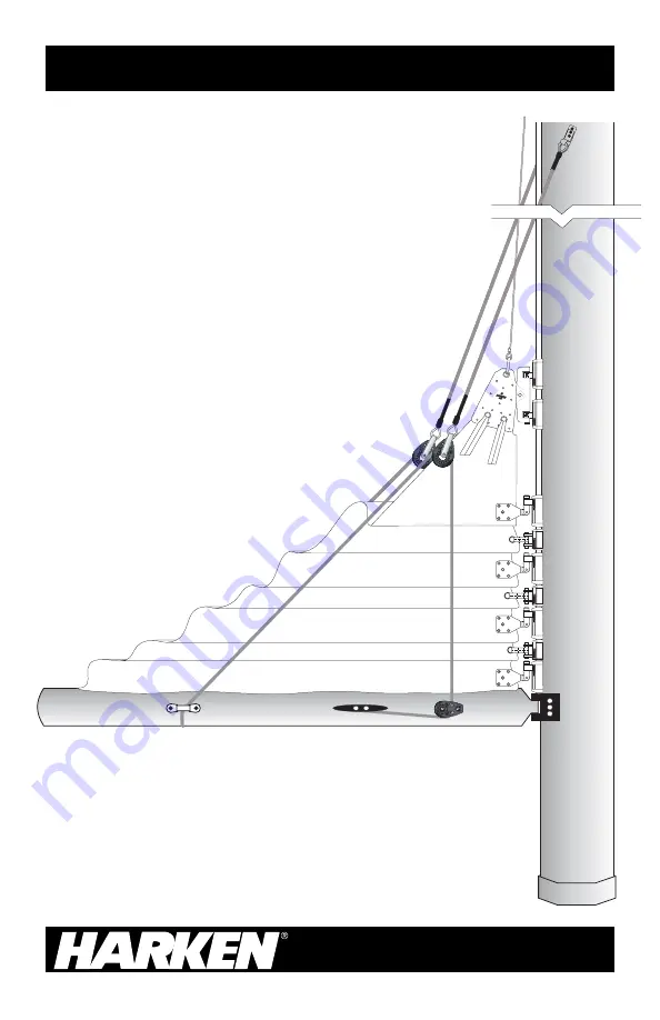 Harken 253 Lazy Jack Kit Instruction Manual Download Page 1