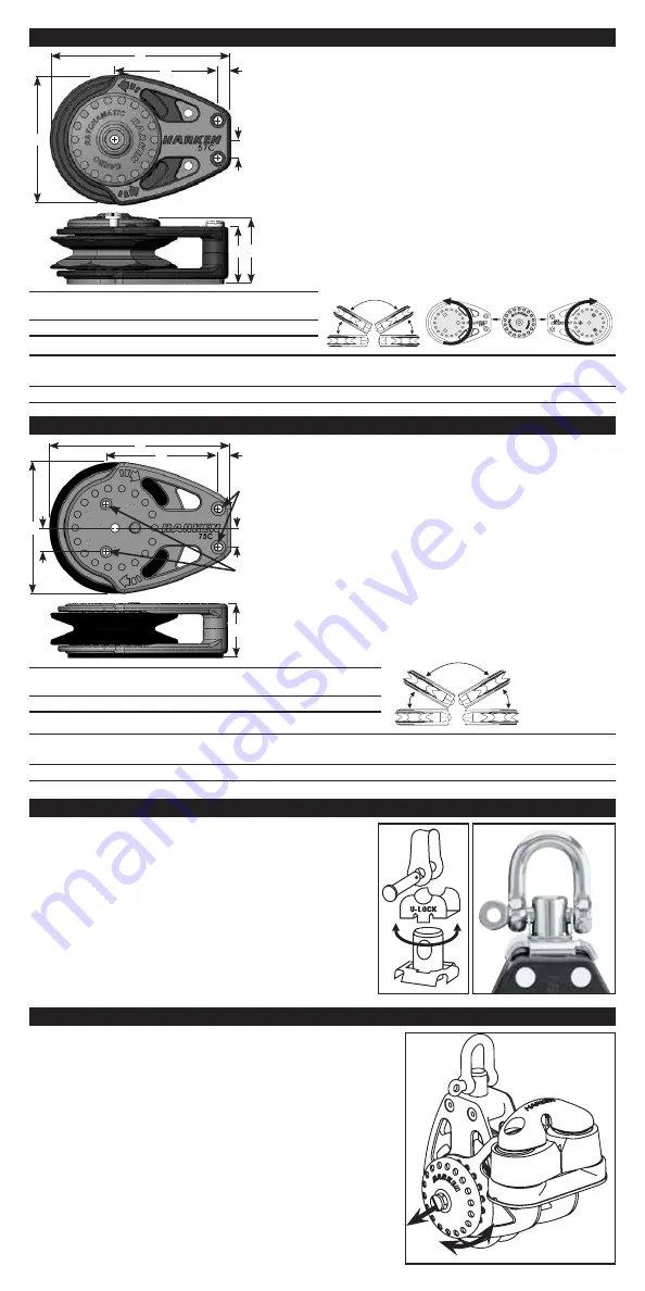 Harken Carbo Ratchamatic Series Online Instructions Download Page 3