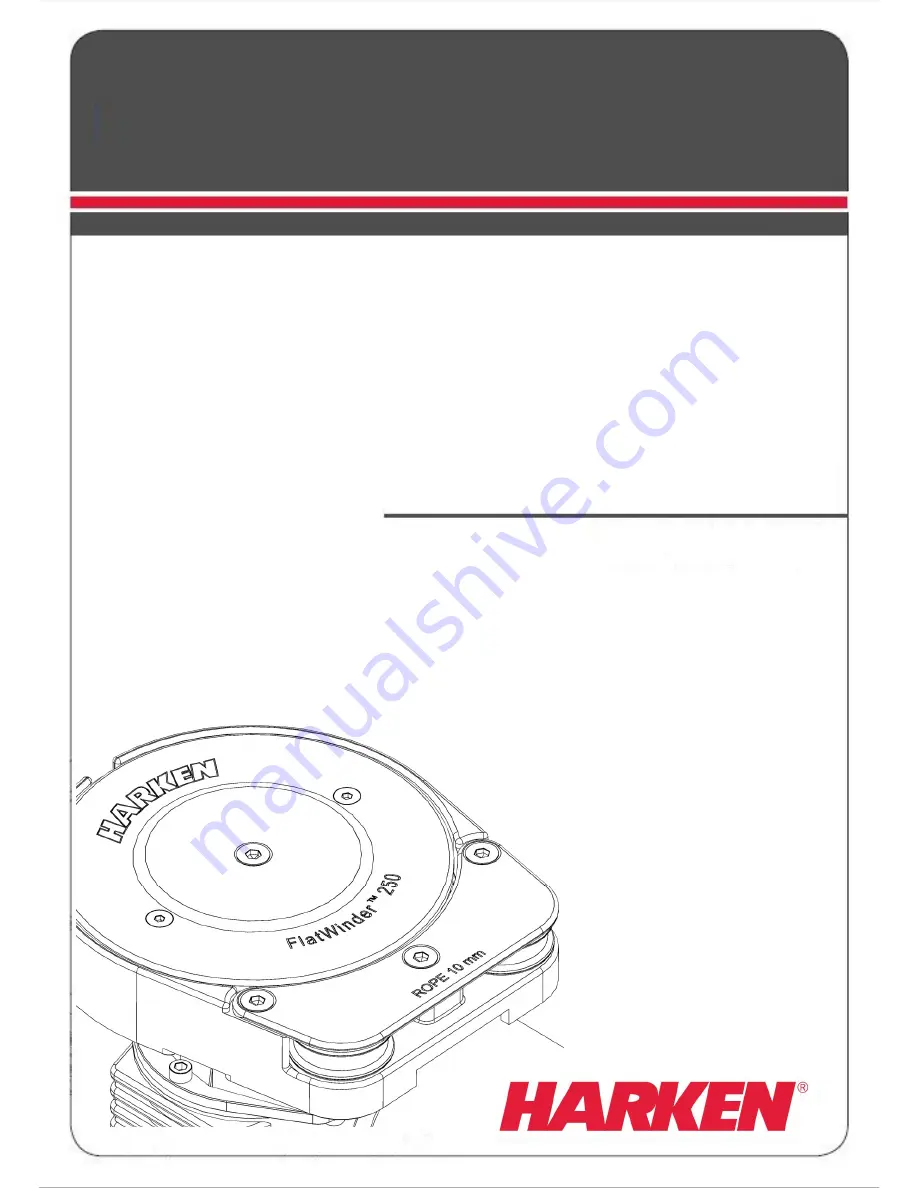 Harken FlatWinder 250 Installation And Maintenance Manual Download Page 1