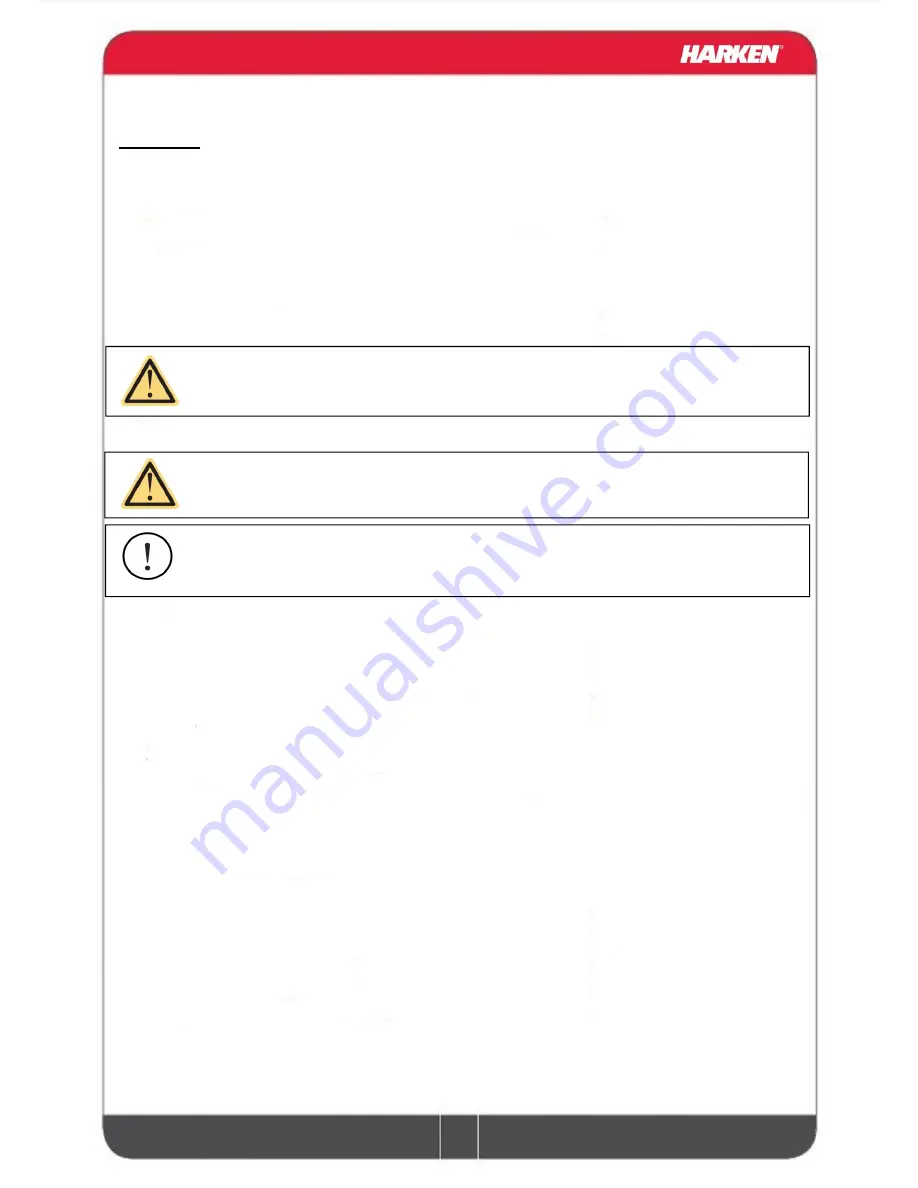 Harken FlatWinder 250 Installation And Maintenance Manual Download Page 3