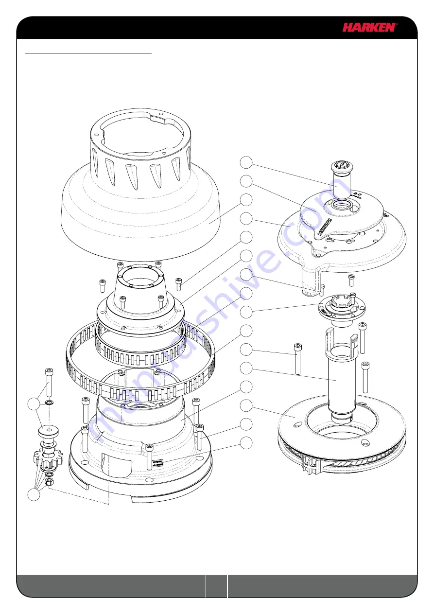 Harken Powered Performa 80.3 STP EL/HY Installation And Maintenance Manual Download Page 23