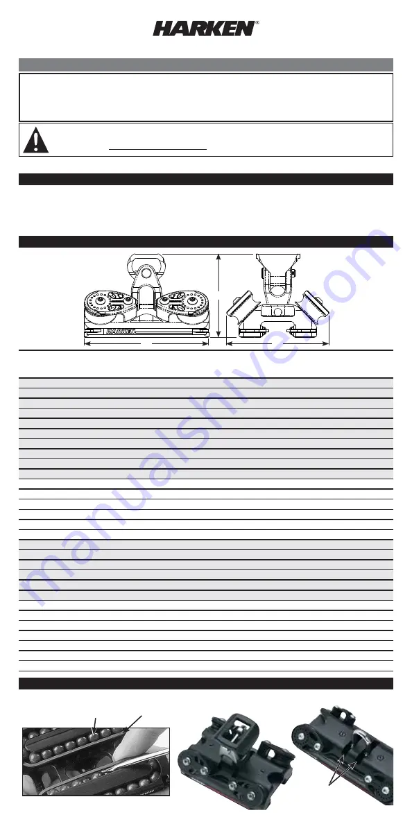 Harken T3201B Online Instructions Download Page 1