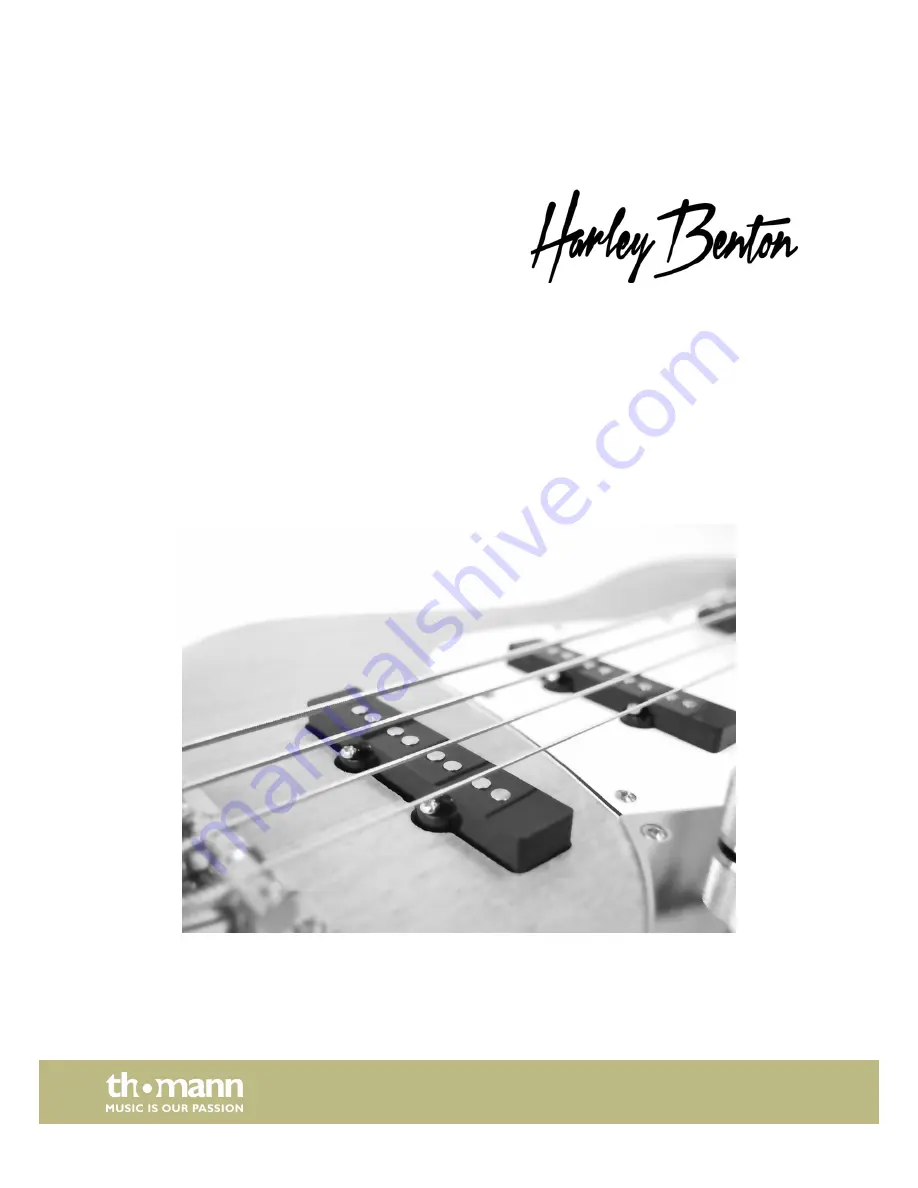 Harley Benton Bass Guitar Kit J-Style Скачать руководство пользователя страница 1