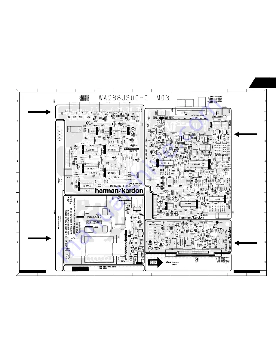 Harman Consumer Group AVR75/85 Technical Manual Download Page 76