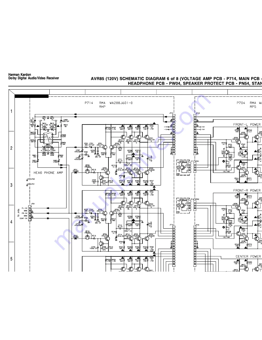 Harman Consumer Group AVR75/85 Скачать руководство пользователя страница 168