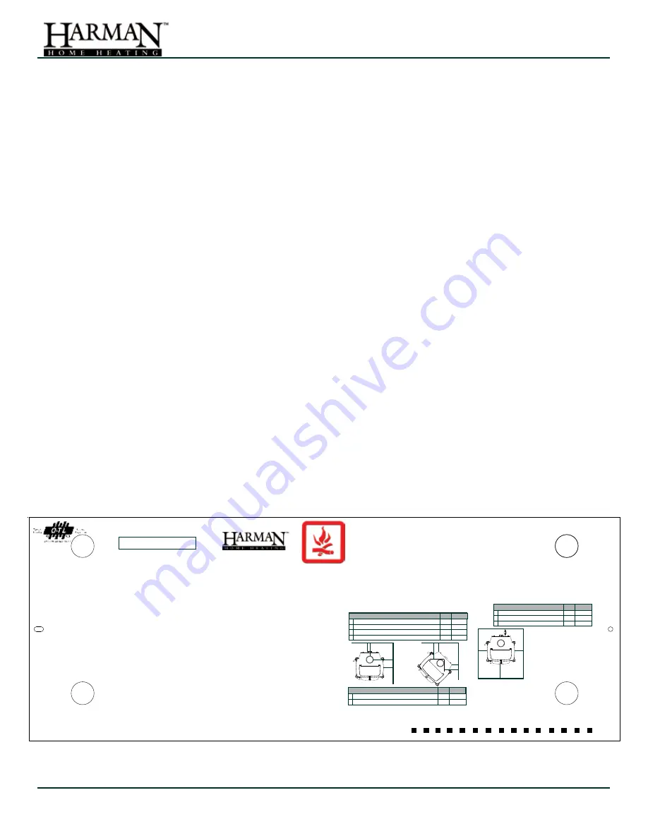 Harman Home Heating OAKLEAF Скачать руководство пользователя страница 2