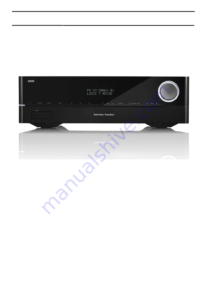 Harman Kardon AVR 151 Скачать руководство пользователя страница 1