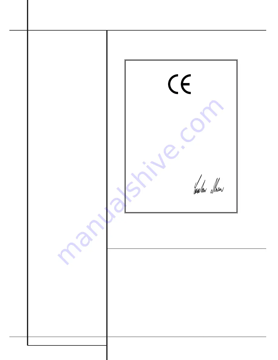 Harman Kardon AVR 1550 Owner'S Manual Download Page 2