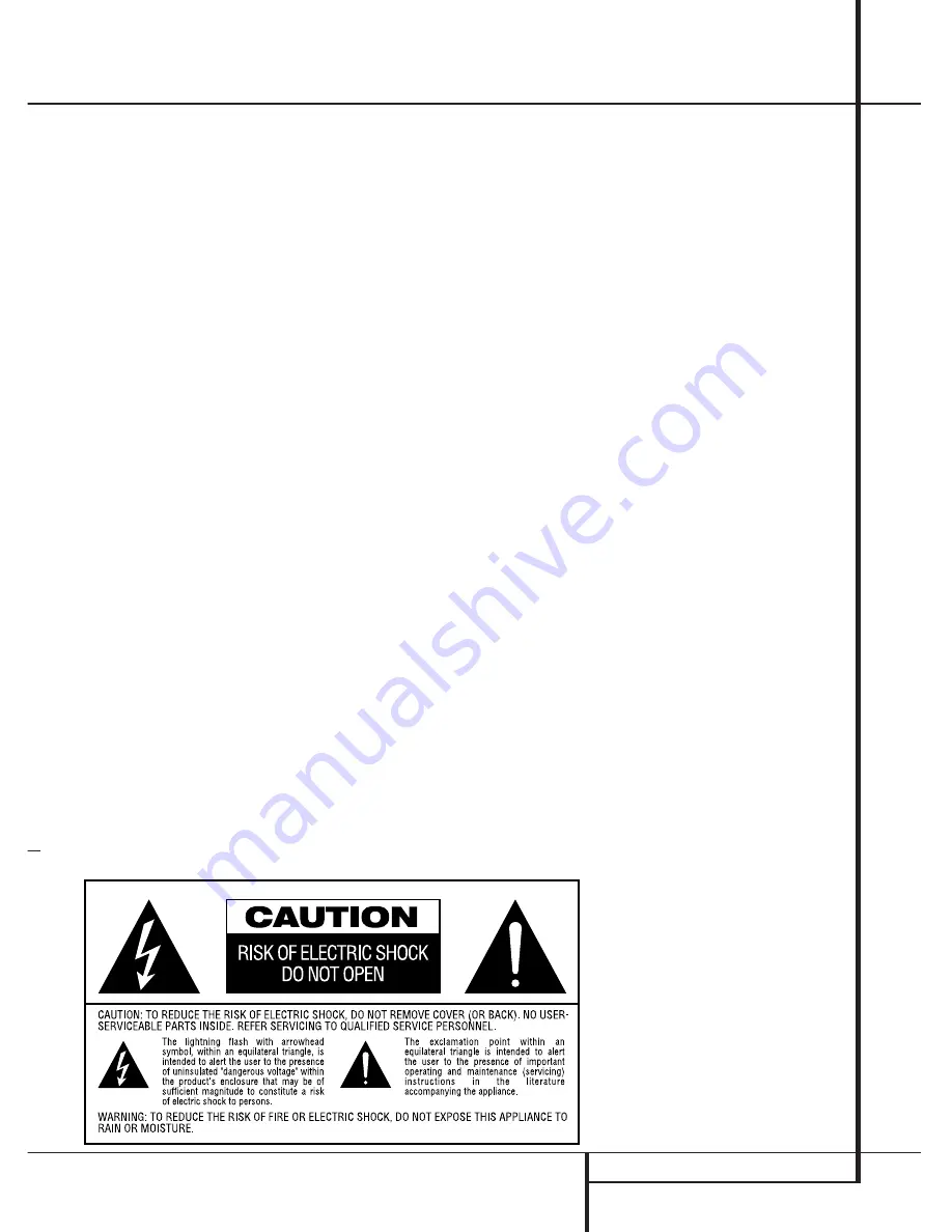 Harman Kardon AVR 1550 Owner'S Manual Download Page 3