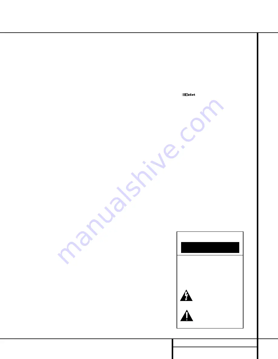 Harman Kardon AVR 220 Owner'S Manual Download Page 3