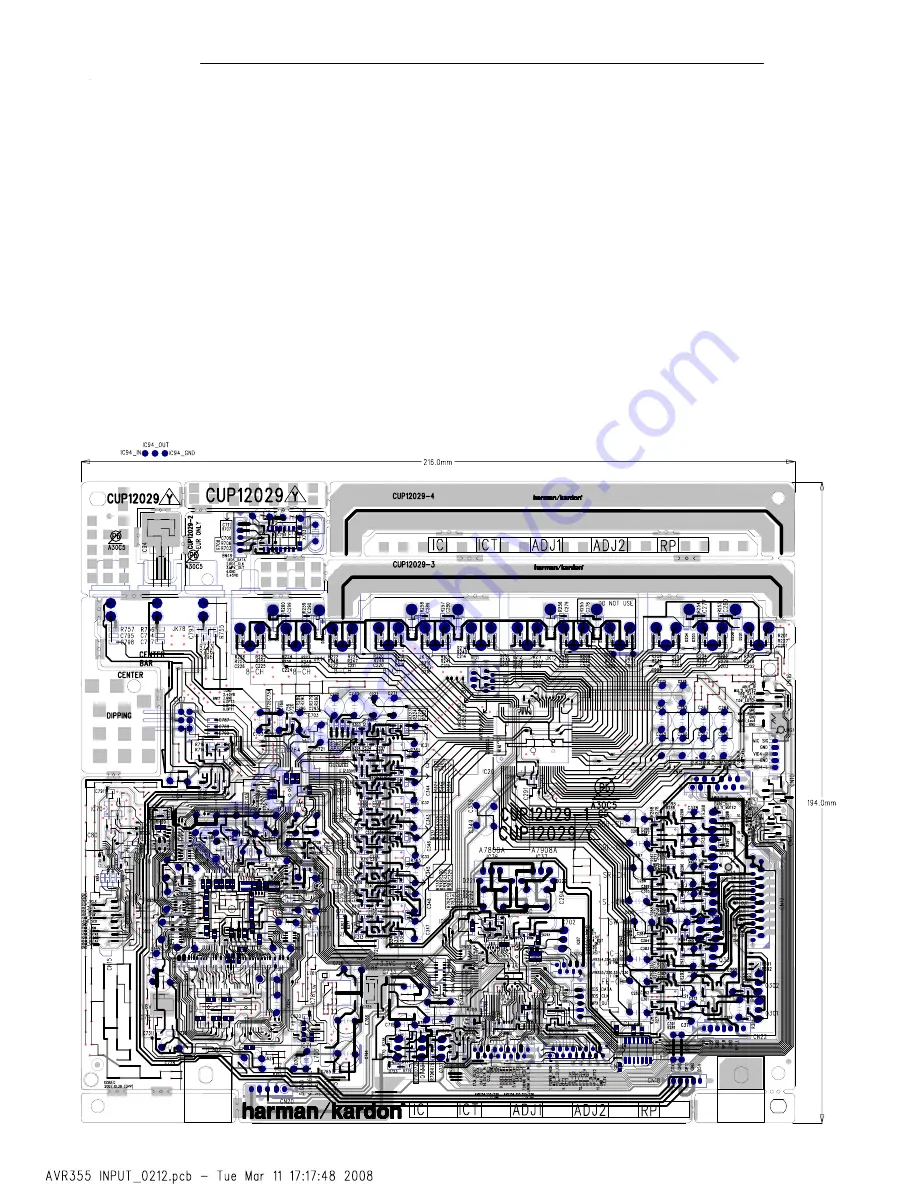 Harman Kardon AVR 254 Service Manual Download Page 45