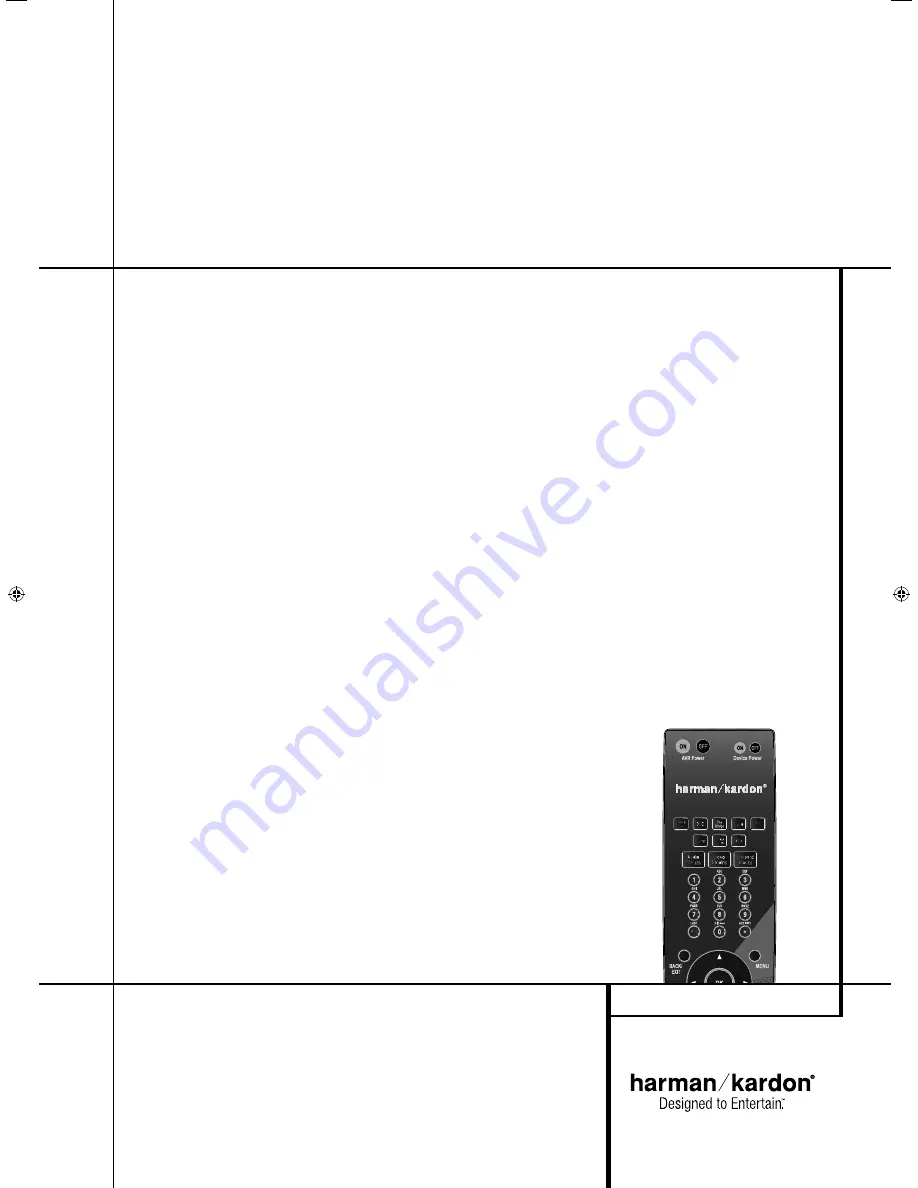 Harman Kardon AVR 255 / 230V Code Manual Download Page 1