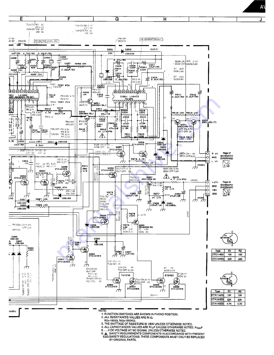 Harman Kardon AVR 30 Technical Manual Download Page 52