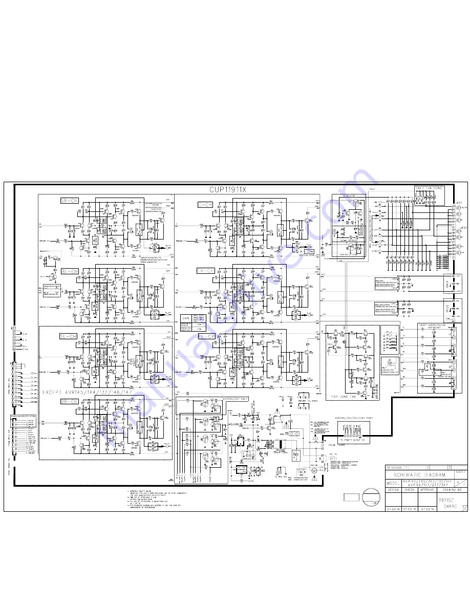 Harman Kardon AVR 347/230 Service Manual Download Page 93