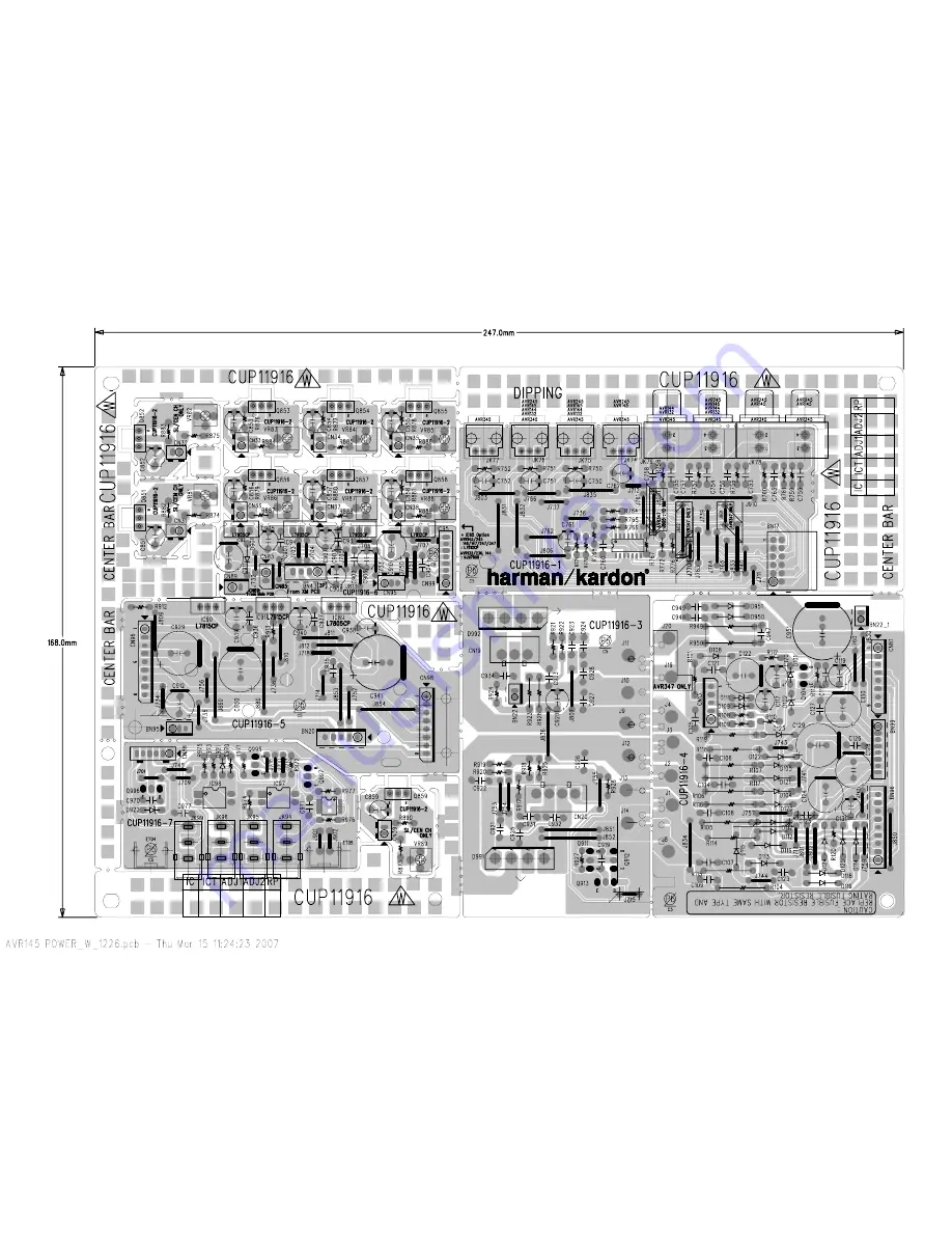 Harman Kardon AVR 350/230 Service Manual Download Page 74