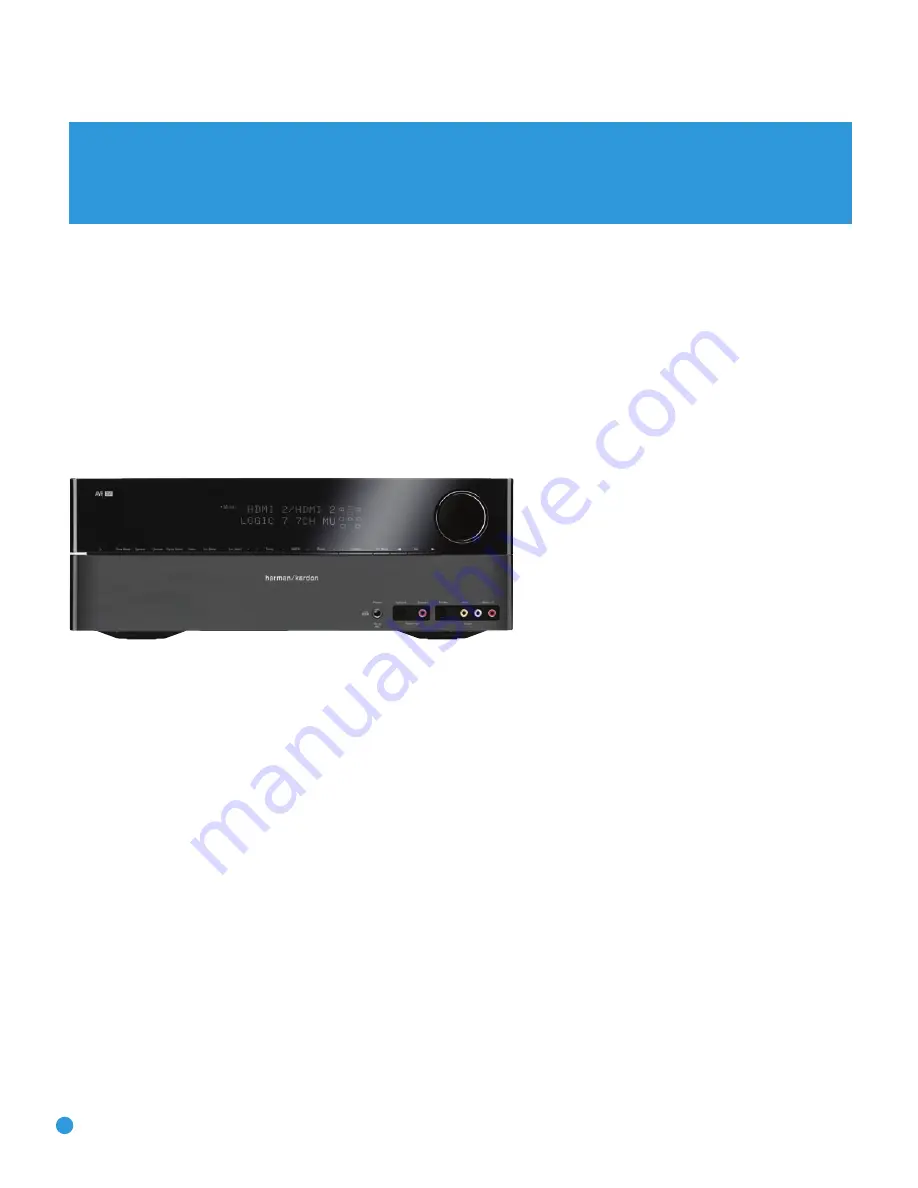 Harman Kardon AVR 350 Owner'S Manual Download Page 6