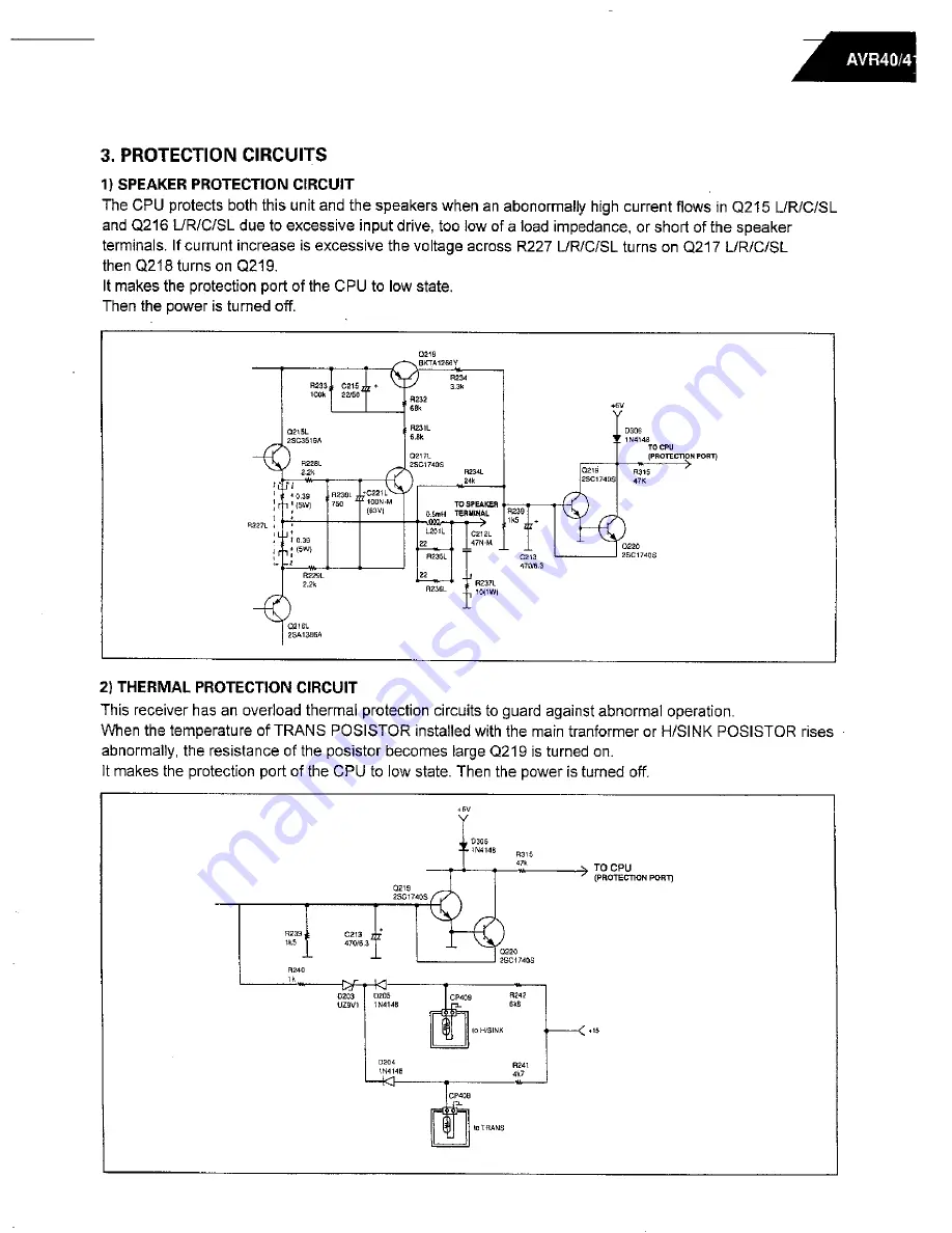 Harman Kardon AVR 40 Technical Manual Download Page 12