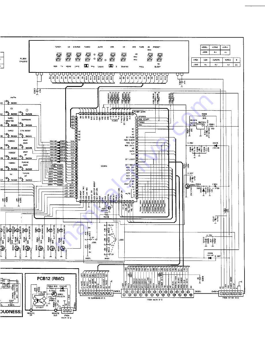 Harman Kardon AVR 40 Technical Manual Download Page 58