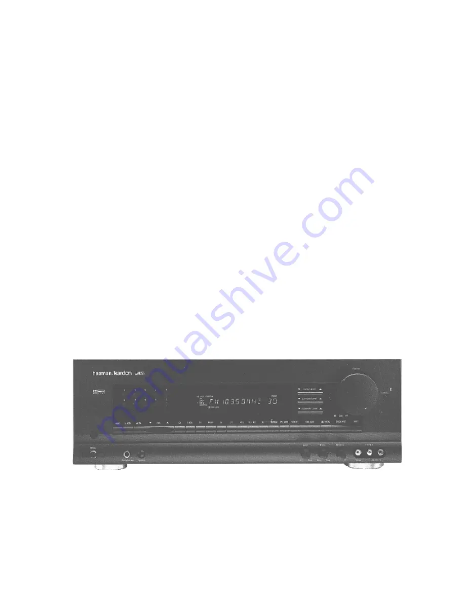 Harman Kardon AVR 55 Service Manual Download Page 1