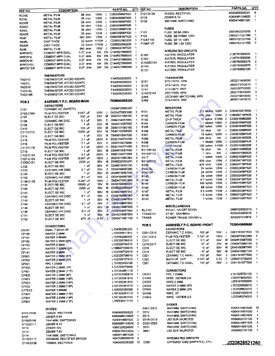 Harman Kardon AVR 55 Service Manual Download Page 38