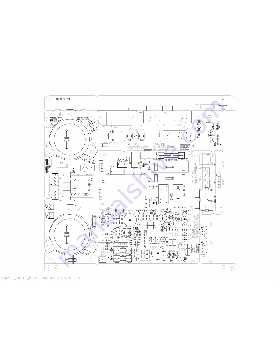 Harman Kardon AVR 7300 Service Manual Download Page 132