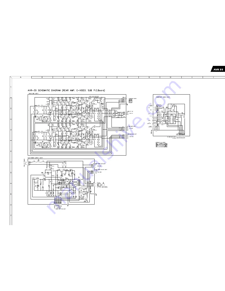 Harman Kardon AVR35 Service Manual Download Page 69