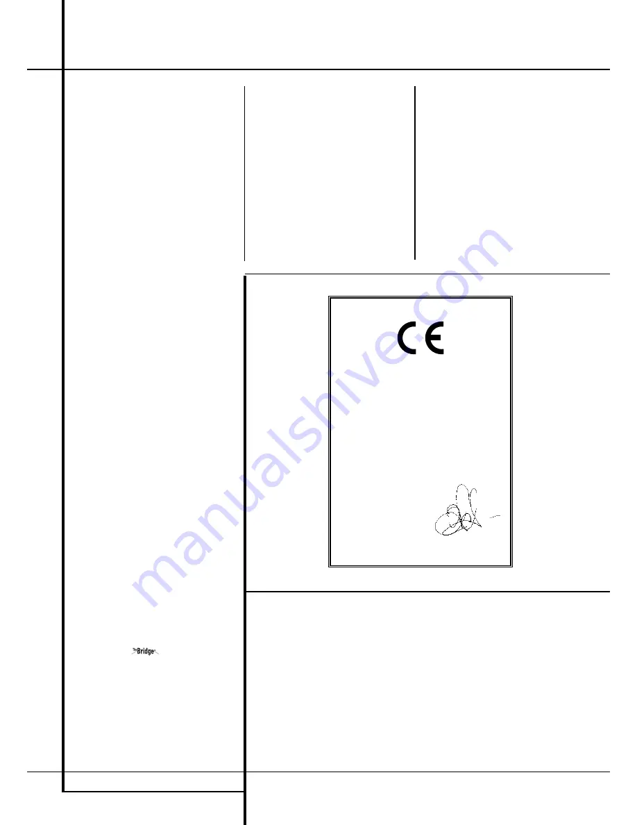 Harman Kardon BRUKSANVISNING AVR 255 Owner'S Manual Download Page 2